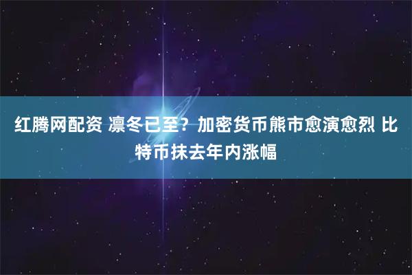 红腾网配资 凛冬已至？加密货币熊市愈演愈烈 比特币抹去年内涨幅